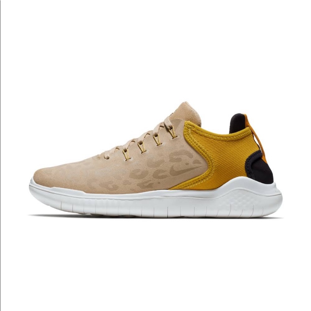 Nike Free RN 2018 Running Shoe Leopard Print Nude